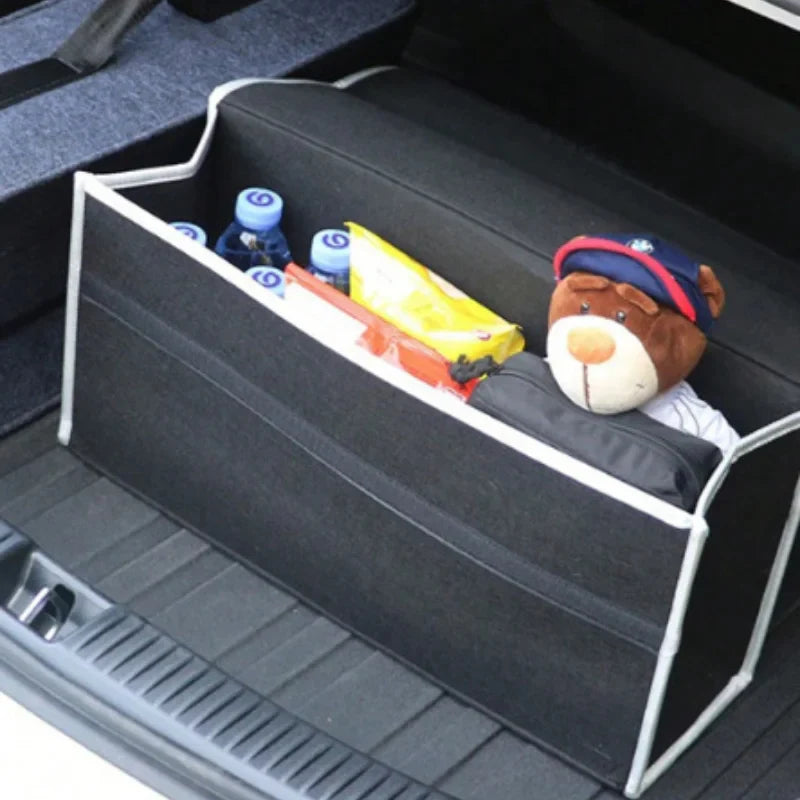 Car Storage Bag Organizer Trunk Anti Slip (Gray)