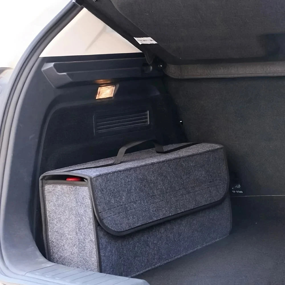Car Storage Bag Organizer Trunk Anti Slip (Gray)